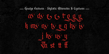 Grudge Font Poster 13