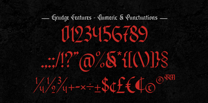 Grudge Font Poster 14