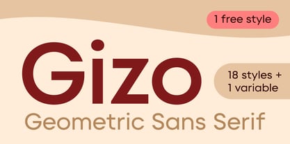 Gizo Font Poster 1