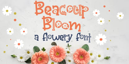 ZP Beacoup Bloom Font Poster 1