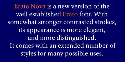 Erato Nova Font Poster 4