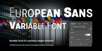 European Sans Pro Variable Font Poster 2