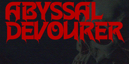 Morbithrone Font Poster 5
