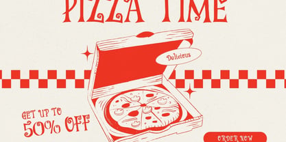 Rest in Pizza Font Poster 2