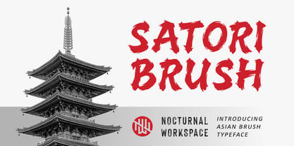 Satori Brush Font Poster 1