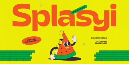 Splasyi Font Poster 1