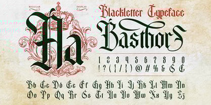 Basthor Font Poster 7