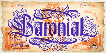 Baronial Font Poster 1