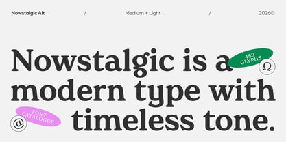 Nowstalgic Font Poster 9