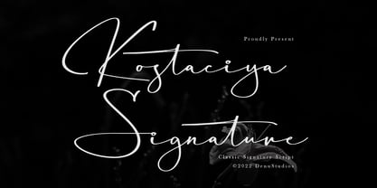 Kostaciya Font Poster 1