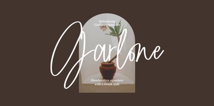 Garlone Signature Font Poster 1