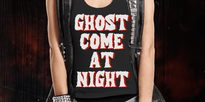 Comic Black Metal Font Poster 3