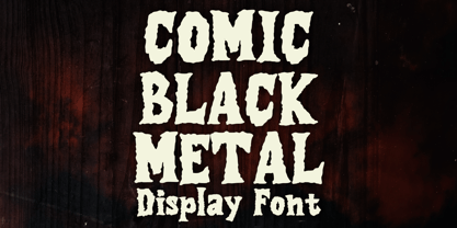 Comic Black Metal Font Poster 1