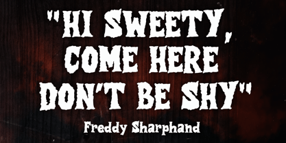 Comic Black Metal Font Poster 2