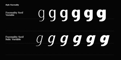 Foermality Serif Variable Font Poster 5