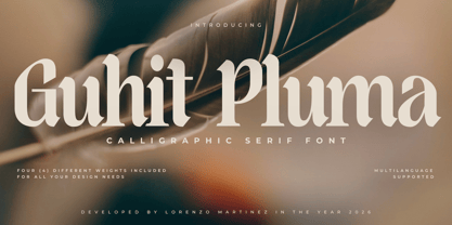 Guhit Pluma Font Poster 1
