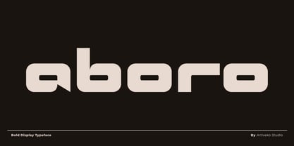 Aboro Font Poster 1