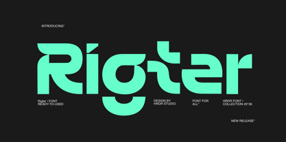 Rigter Font Poster 1