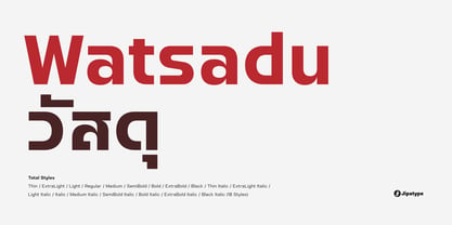 Watsadu Font Poster 1