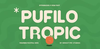 Pufilo Tropic Font Poster 1