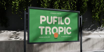 Pufilo Tropic Font Poster 9