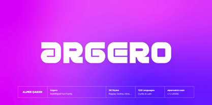 Argero Font Poster 1