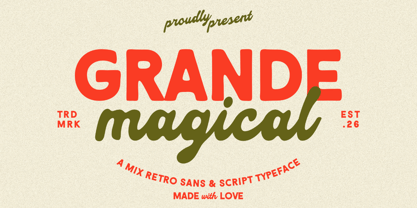 Grande Magical Font Poster 1