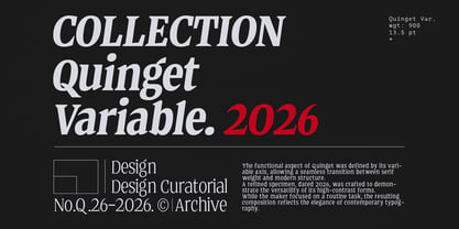 Quinget Variable Font Poster 2