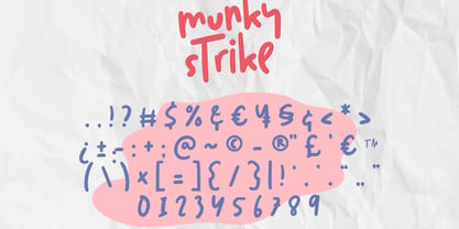 Munky Strike Font Poster 10