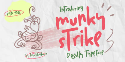 Munky Strike Font Poster 1