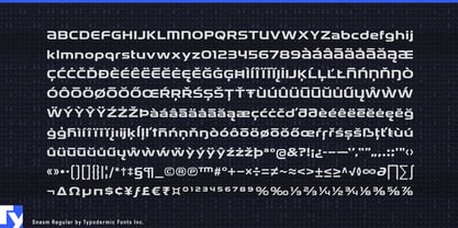 Snasm Font Poster 7