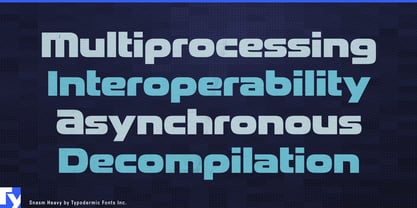 Snasm Font Poster 4