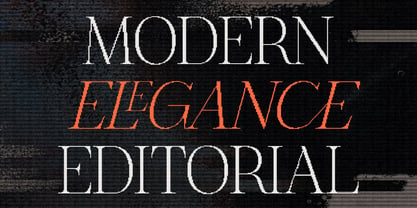 The Pixel Editorial Font Poster 3