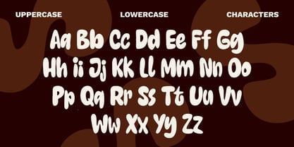 Milky Brown Font Poster 9