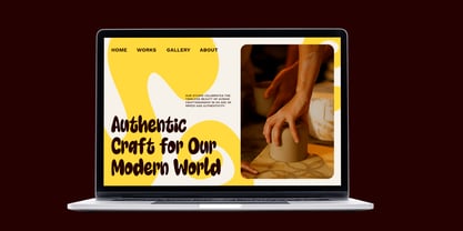 Milky Brown Font Poster 7