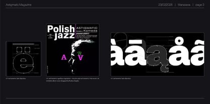 Astigmatic Font Poster 3