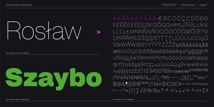 Astigmatic Font Poster 7