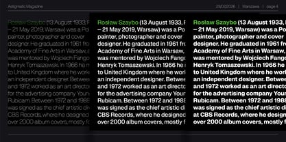Astigmatic Font Poster 4