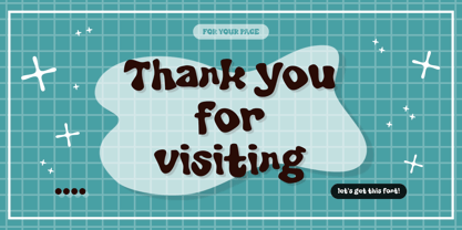 Bubblies Coba Font Poster 6