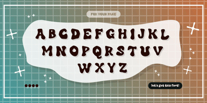 Bubblies Coba Font Poster 3