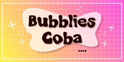 Bubblies Coba Font Poster 1