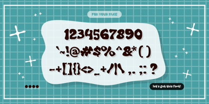 Bubblies Coba Font Poster 5