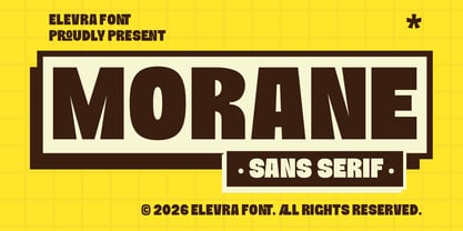 Morane Font Poster 1