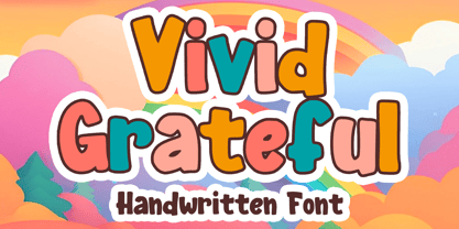 Vivid Grateful Font Poster 1