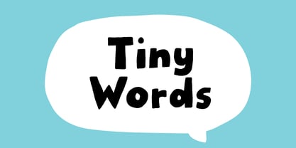 Tiny Words Font Poster 1