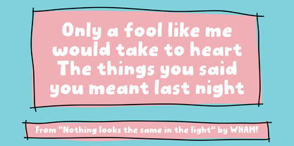 Tiny Words Font Poster 4
