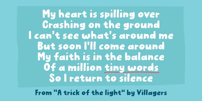 Tiny Words Font Poster 2