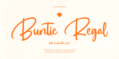 Buntic Regal Font Poster 1