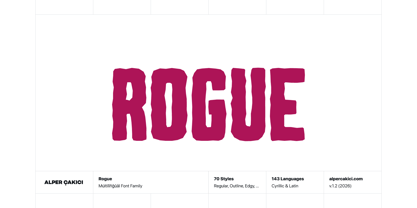 Rogue Font Poster 1