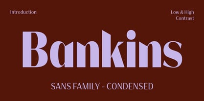 Bankins Condensed Font Poster 1